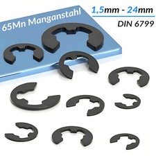 1,2 bis 24 mm Sicherungsringe