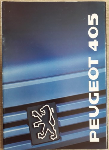 Peugeot 405 range prospekt - range,