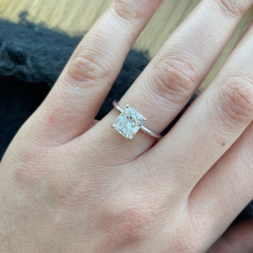Karat weißgold luxus ring - karat,