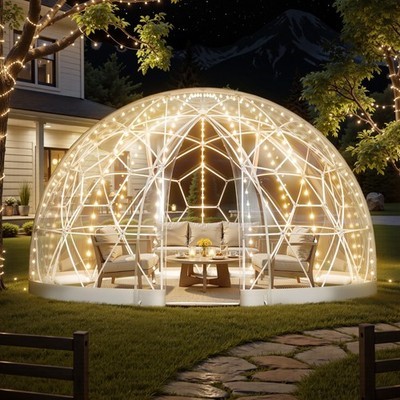 Kuppelzelt transparent Garten