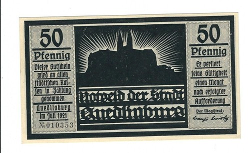 Notgeld quedlinburg - -,
