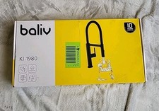 Baliv Küchenarmatur KI-1980, Schwarz Matt, 360° schwenkbar Flexibler Schlauch