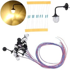 Wandlampen H0 0 Straßenlampen LED Lampe Leuchte Laterne für Häuser 10 Stück S860