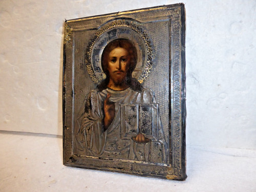 Russische ikone silber oklad - russische,