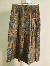 Lodenfrey Country Maxi Rock Leinenmischung Gr. 42 Faltenrock Landhaus