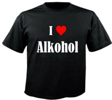 T-Shirt I Love Alkohol für