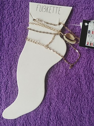 Fuß kette gold - gold, neu