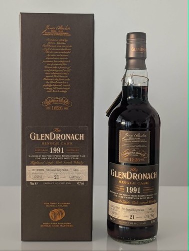 Glendronach 1991 single - glendronach, cask
