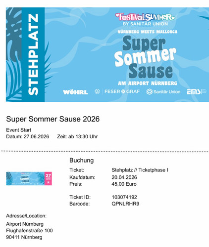 Super sommer sause 2026 - sommer,