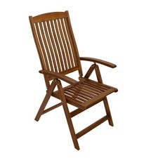 Garten-, Klappsessel Hochlehner Gartenmöbel Klappstuhl MARACANA Holz, 2. WAHL