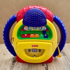 Fisher Price Kinder Kassettenrekorder mit Mikrofon Kassetten Spieler