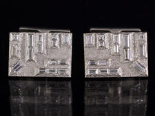 Diamant Manschettenknöpfe ca. 2,36ct    19,7g 750/- Weißgold