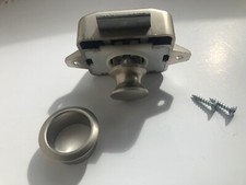 2x Push-Lock Möbelschloss Druckschlösser Druckknopf für Möbel, Boot, Caravan