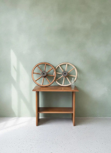 Vintage holz wagenrad - holz,