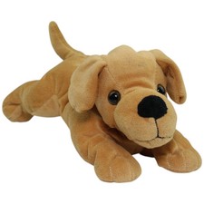 Nicotoy Süßer brauner Hund, liegend Kuscheltier 27cm Gebraucht
