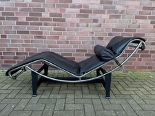 Original Cassina Le Corbusier LC 4 Liege Schwarz/ Leder Chrom