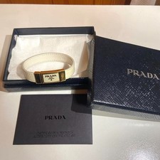 Prada Weiß Leder Armband