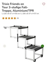 Hundetreppe Katzentreppe Treppe Stoßstangenschutz faltbar Aluminium rutschfest
