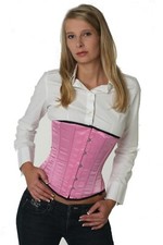 Korsett Corsage Pink Satin
