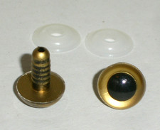 Teddyaugen Kunststoffaugen gold 12 mm Sicherheitsaugen Augen 14