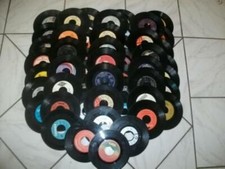 50 Deko Schallplatten Singles 7" Vinyl  Schallplatten  aus Musik Boxen
