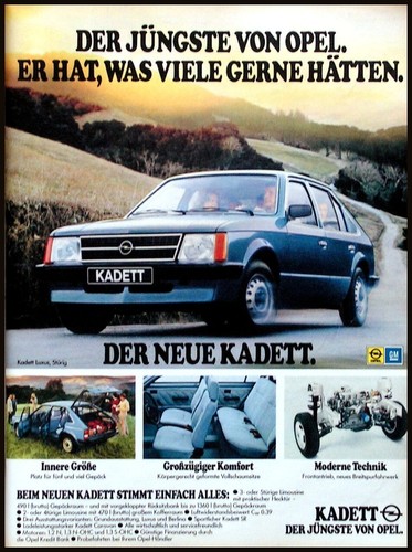 Opel kadett originale - kadett,
