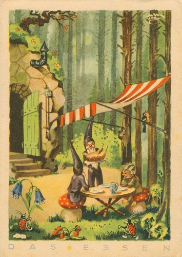 Zwerge und käfer wald das - im, wald,