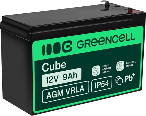 Green cell agm 12v 9ah - green,