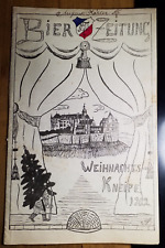 Mathematisch-physikalischer Verein Marburg - Bierzeitung Weihnachts-Kneipe 1902