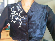 Bauchtanz Oberteil (Bluse), bellydance, nachtblau, Gr.38, ungetragen 