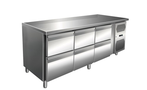 Gastro edelstahl kühltisch - edelstahl,
