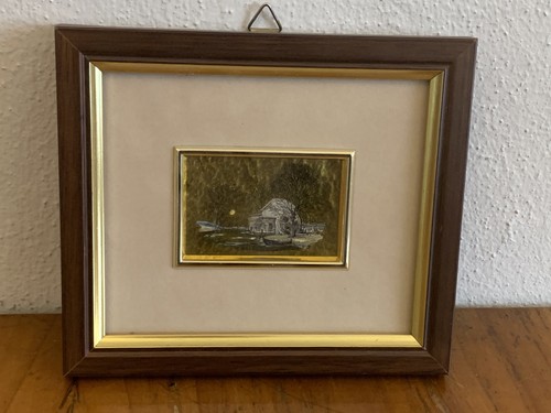 Org gold bild - bild, hinterglas