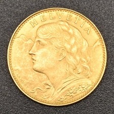 Schweiz 10 Franken, 1922 B