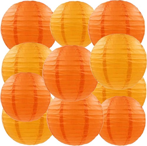 Papierlaterne lampions orange - papierlaterne,