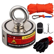 Magnetangeln Set 320 kg Zugkraft Neodym N52 20 m Seil