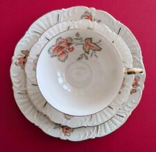 1909-1925 Schirnding Bavaria Sammelgedeck Sammeltasse Gedeck Gold Relief Blumen