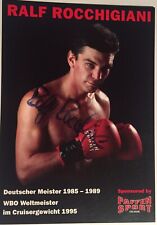Ralf Rocchigiani signiert Boxen Karte Unterschrift Signatur Autogramm