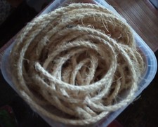 6 mm Sisalseil hell für Kratzbäume .::. Deko jeweils ca. 15 lfdm .::. gebraucht