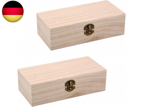 Stück holzkiste mit - stück, deckel