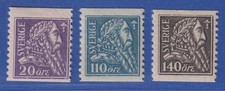 Schweden 1921 Sonderm. Befreiungskriege unter Gustav I. Wasa Mi.-Nr. 141-43 W *
