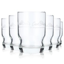 6x Cool Blue Wasser Glas 0,2l Gläser Wassergläser Becher