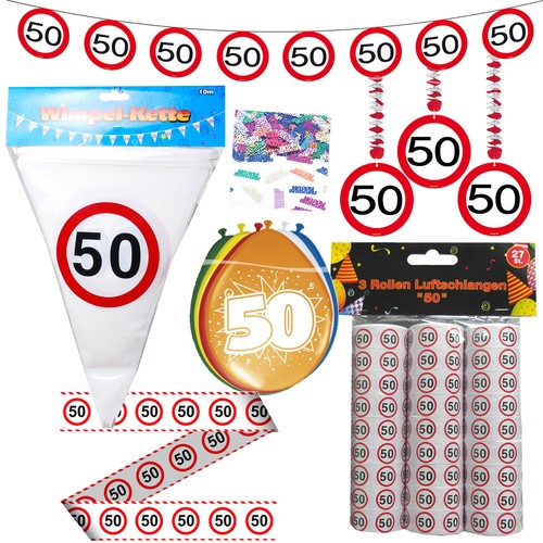 Geburtstag set partyset - 50.,