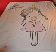 Gardine Vorhang  Mädchen Princessin mit Sternen