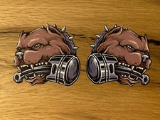 2x Pitbull Aufkleber Racing