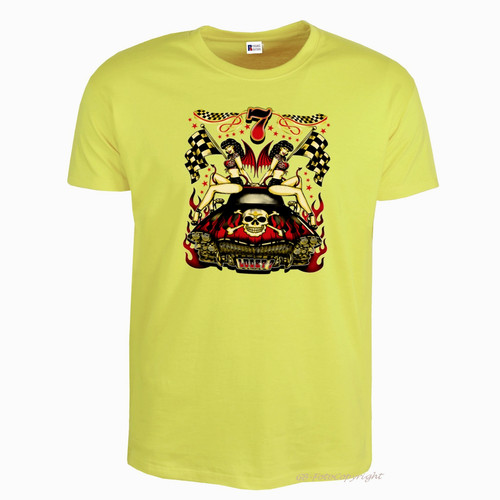 Rockabilly shirt auto - t-shirt, motiv