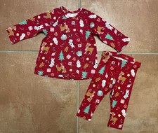 H&M - Set Weihnachten - Hose Shirt - Gr. 74 - neu