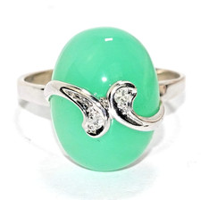 Ring Gold Chrysopras 7,6ct. 2