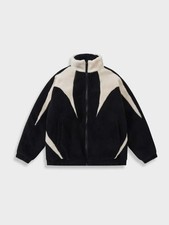 Fleece Lammwolle Winterjacke