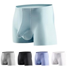 Herren Boxershorts Eis Seide