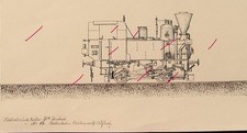 Köflach Kohlenwerk Stollenbahn Steiermark  Dampflok  Karl Gölsdorf Zeichnung